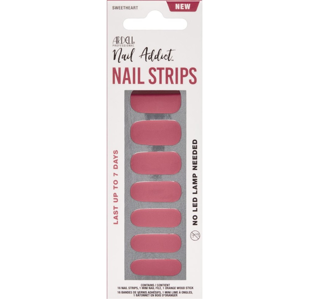 ARDELL Nail Addict Strips Sweetheart 16 pce