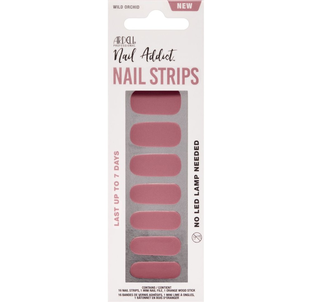 ARDELL Nail Addict Strips Wild Orchid 16 pce