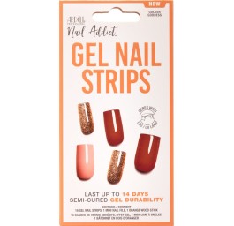 ARDELL Nail Addict Gel Strips Gold Goddess 16 pce