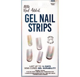 ARDELL Nail Addict Gel Strips Moonlit Pearl 16 pce