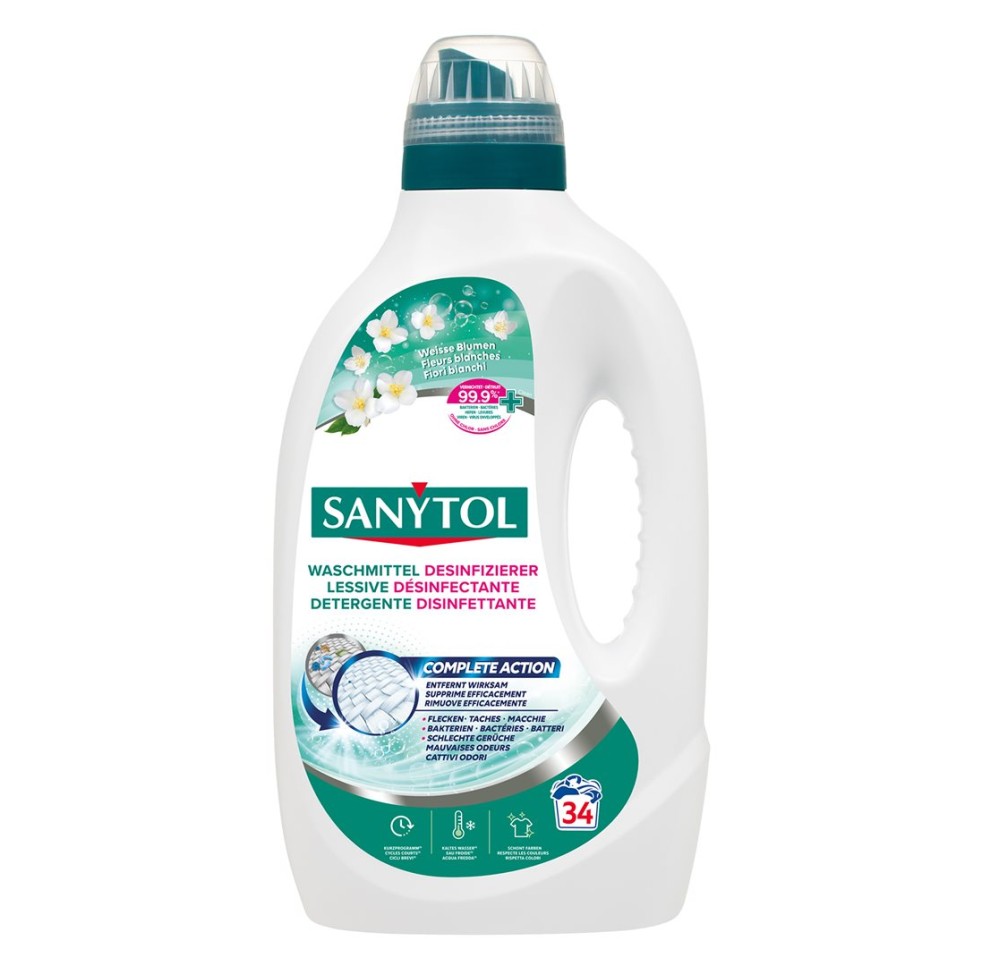 SANYTOL lessive désinfectant fl 1.7 lt