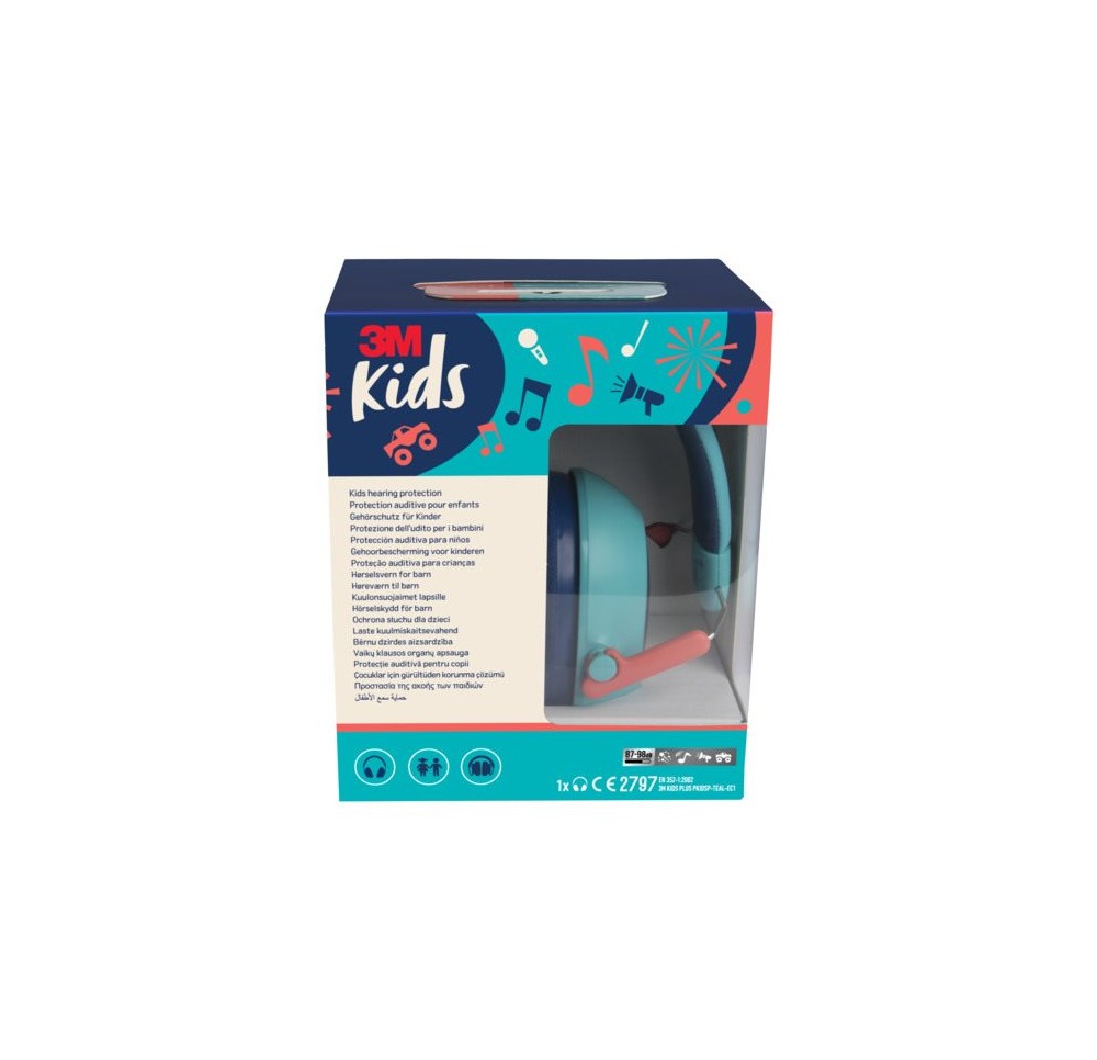 3M Peltor Plus casque antibr enf turquoise