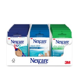 3M NEXCARE Display Mix Comfort/Duo/Aqua ass 24pce