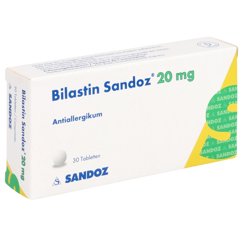 BILASTINE Sandoz cpr 20 mg 30 pce
