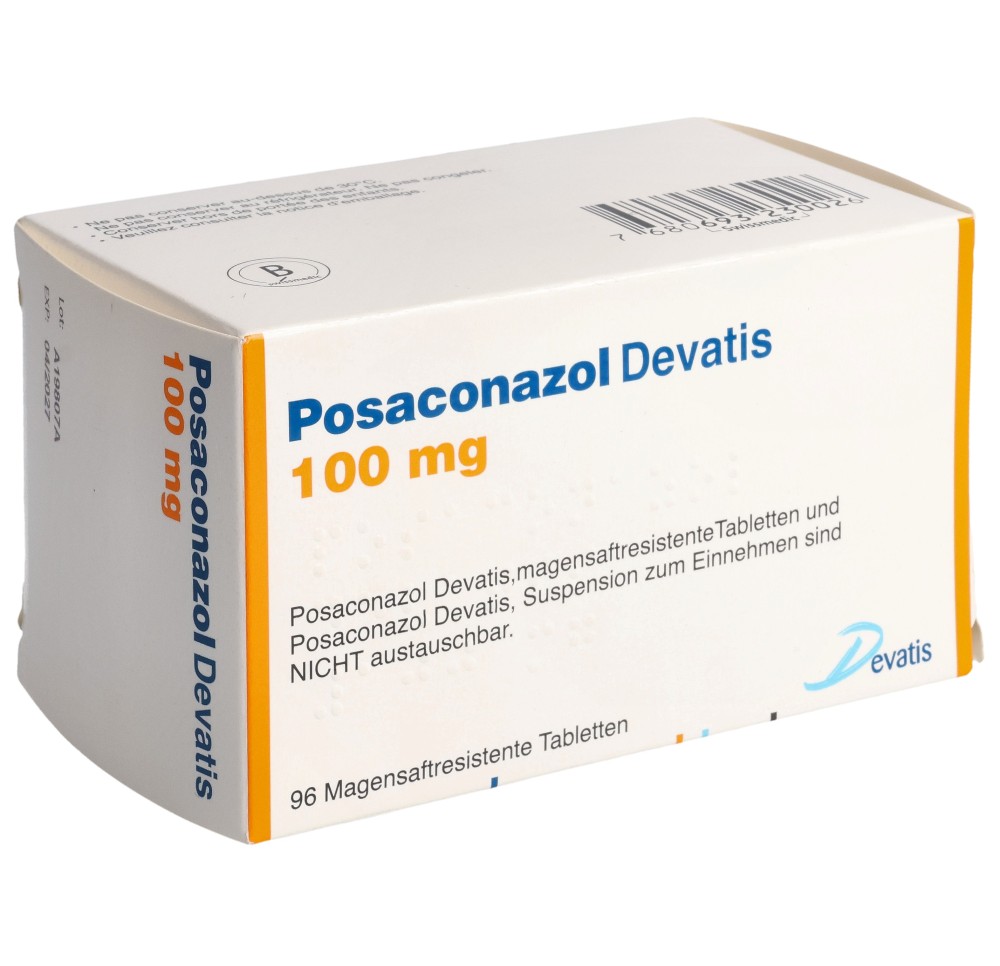 POSACONAZOL Devatis cpr 100 mg 96 pce POSACONAZOL Devatis cpr 100 mg 96 pce