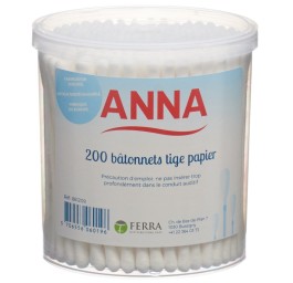 ANNA coton tiges papier 200 pce