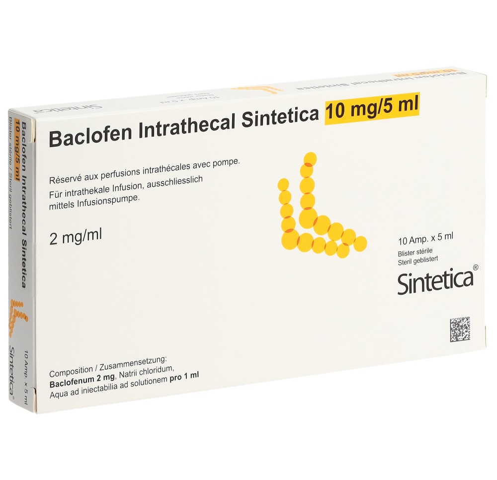 BACLOFEN Intrath Sint 10 mg/5ml bli st 10 amp 5 ml BACLOFEN Intrath Sint 10 mg/5ml bli st 10 amp 5 ml