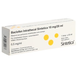 BACLOFEN Intrath Sint 10 mg/20ml bli st amp 20 ml