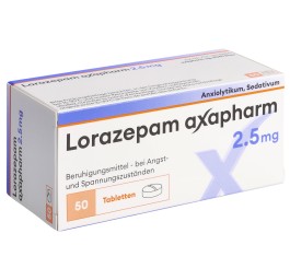 LORAZEPAM axapharm cpr 2.5 mg 50 pce