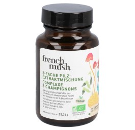 FRENCH MUSH complexe 3 champignons caps 56 pce