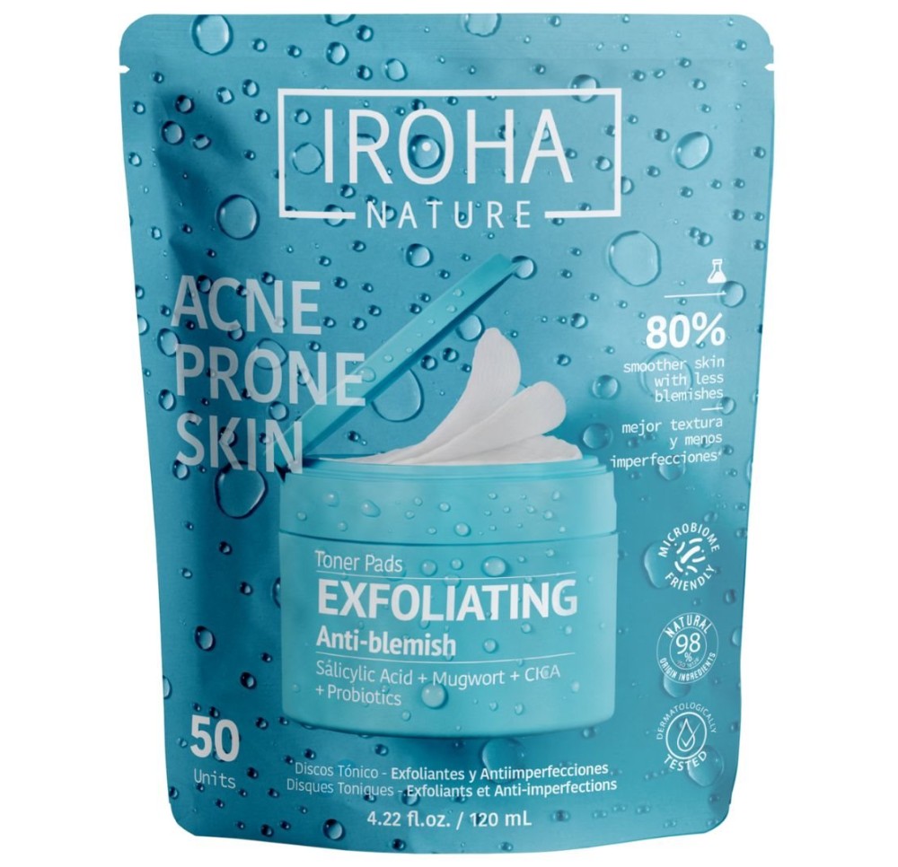 IROHA Nature Acne Prone Toner Pads Salyc Ac 50 pce