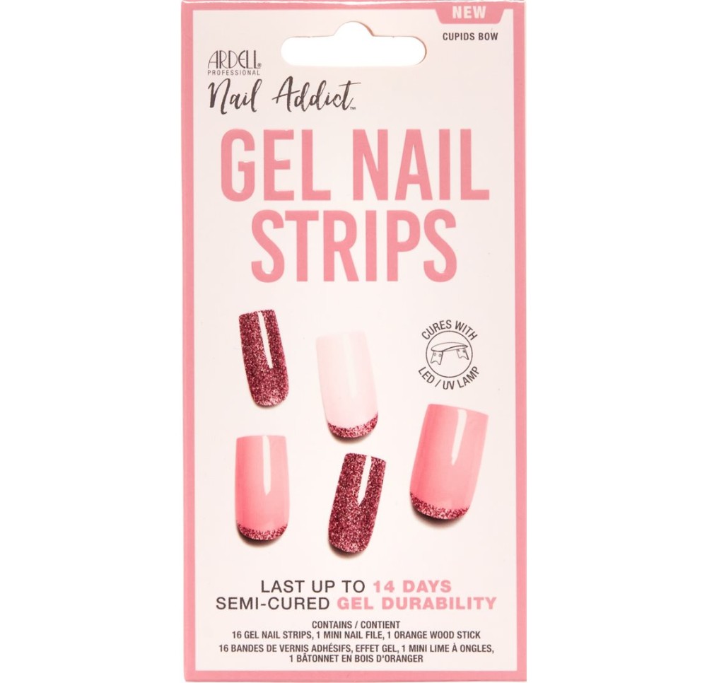 ARDELL Nail Addict Gel Strips Cupids Bow 16 pce