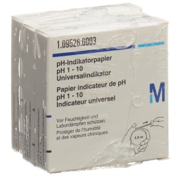 MERCK papier indicateur rouleau comp pH 1-10 3 pce