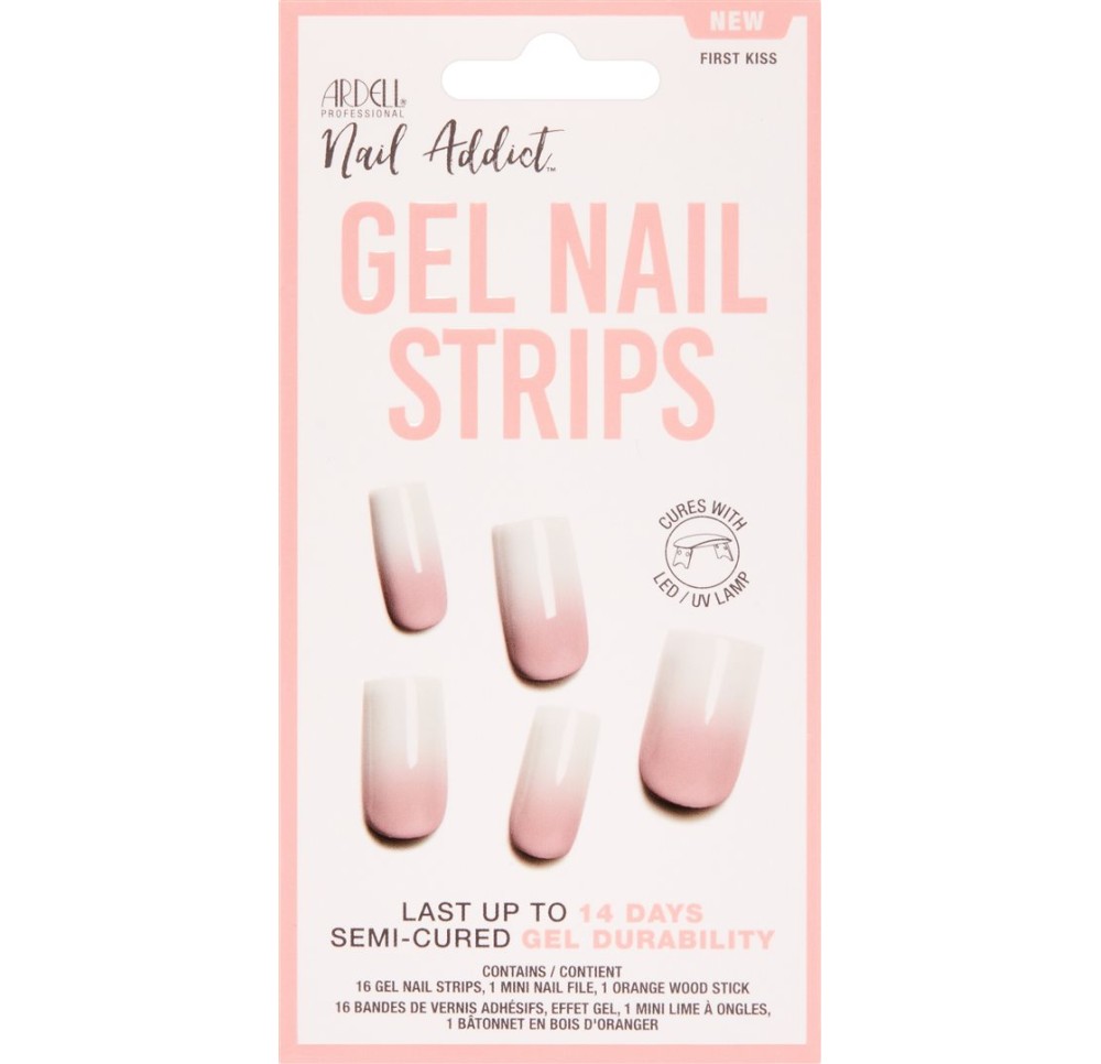ARDELL Nail Addict Gel Strips First Kiss 16 pce