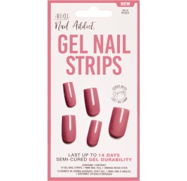 ARDELL Nail Addict Gel Strips Wild Roses 16 pce