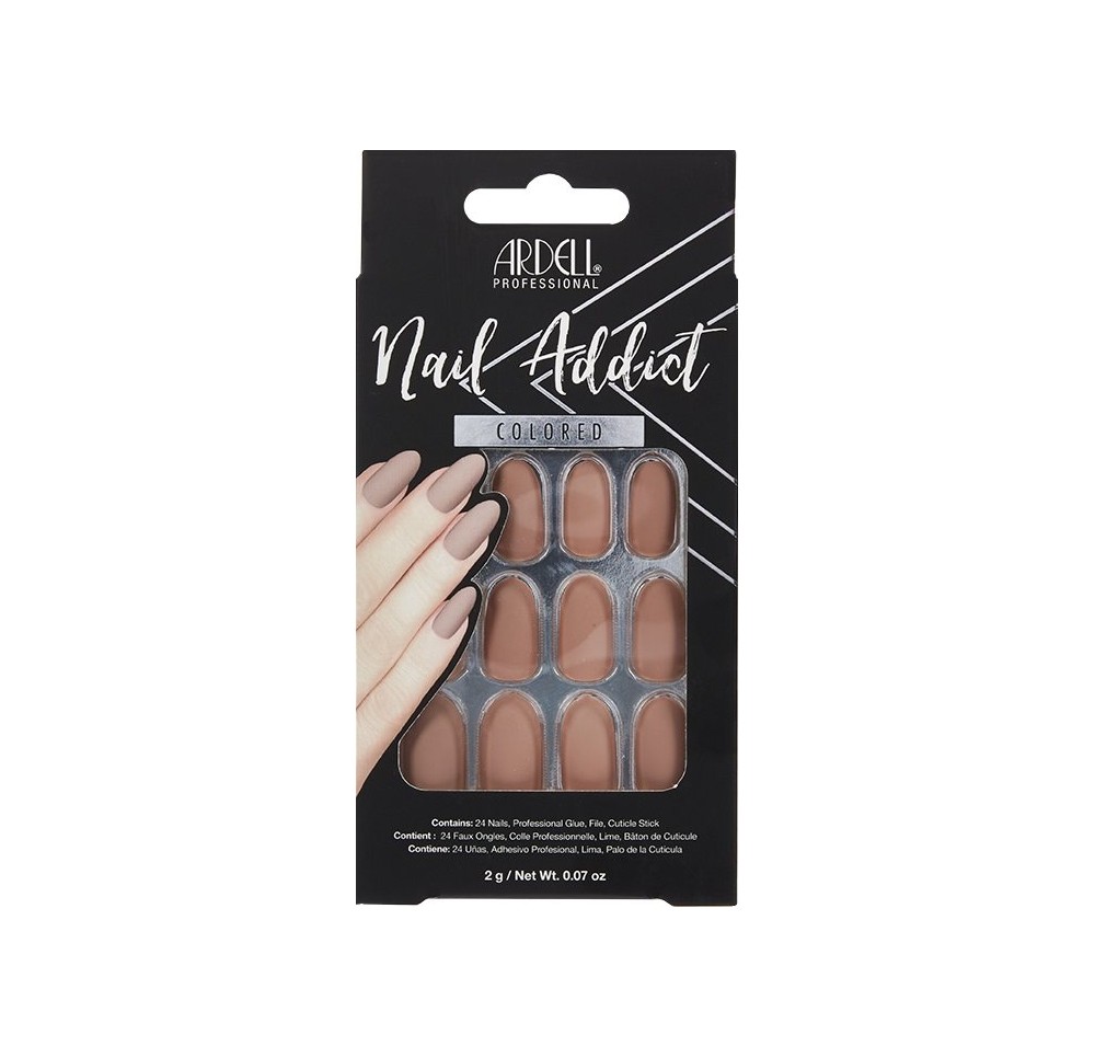 ARDELL Nail Addict Colored Barely The Nude 24 pce