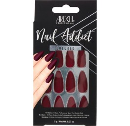 ARDELL Nail Addict Colored Bordeaux 28 pce