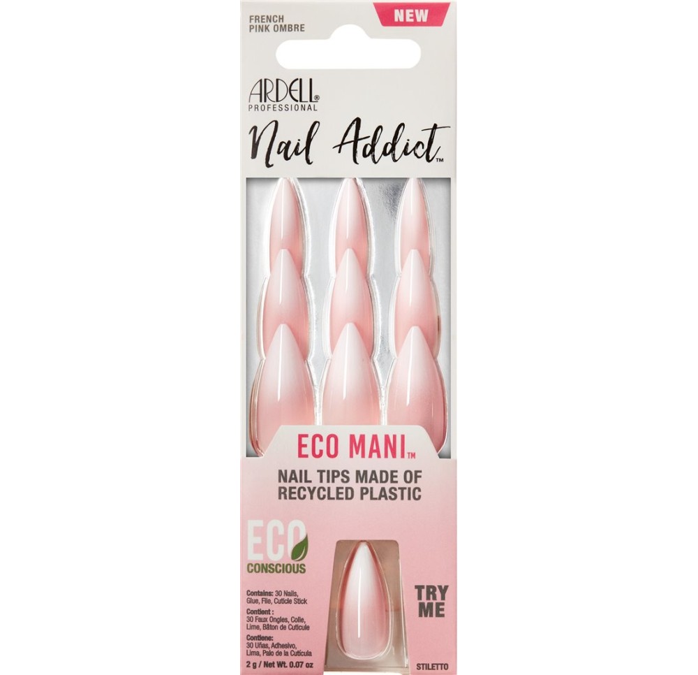 ARDELL Nail Addict Eco Mani Pink Ombre 30 pce