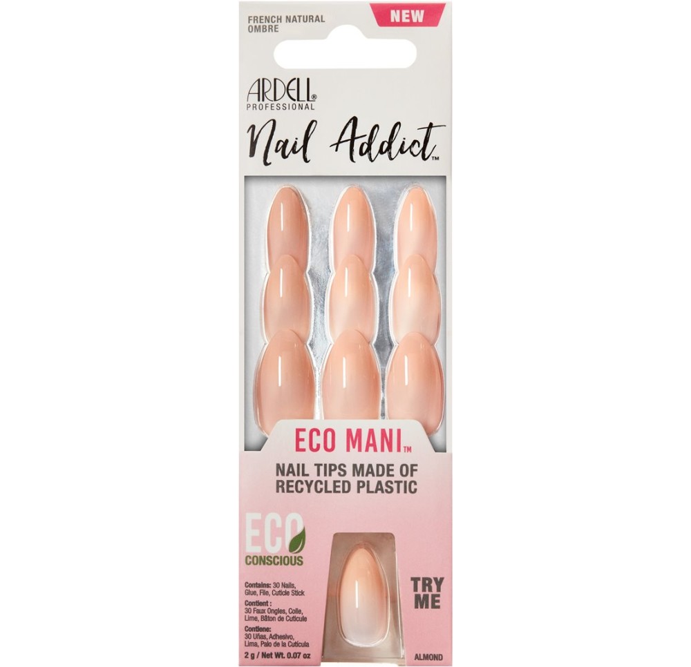 ARDELL Nail Addict Eco Mani Natural Ombre 30 pce