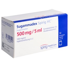 SUGAMMADEX Spirig HC 500 mg/5ml flac 10 pce