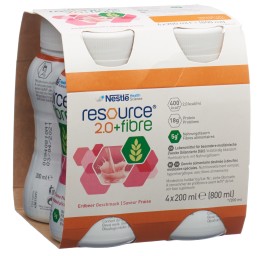 RESOURCE 2.0 fibre fraise 4 x 200 ml