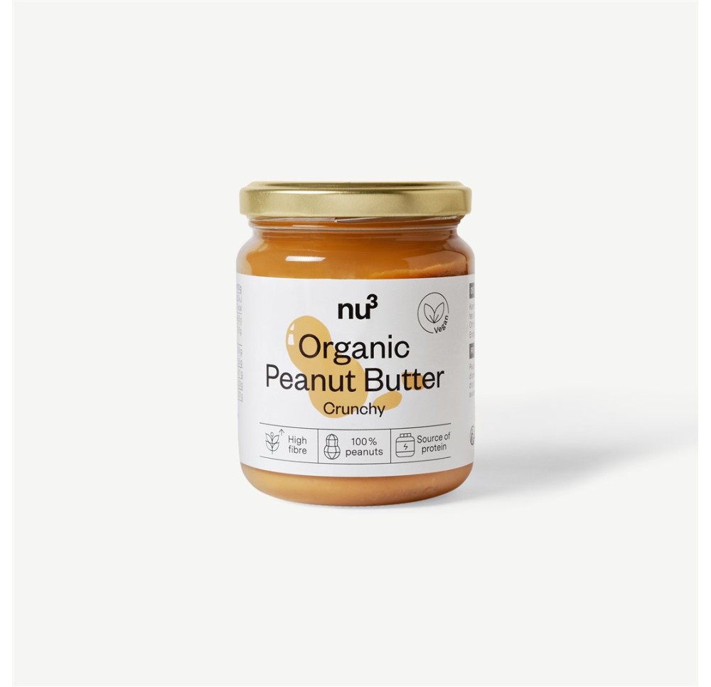 NU3 beurre de cacahuète bio crunchy 250 g
