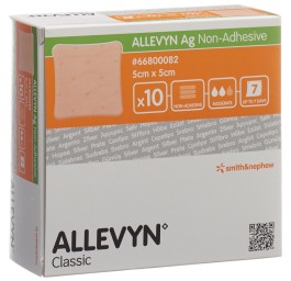 ALLEVYN AG NON-ADH pans hydrocel 5x5cm 10 pce