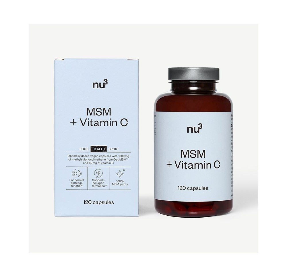 NU3 MSM plus vitamine C caps bte 120 pce