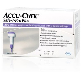 ACCU-CHEK Safe-T Pro Plus usage unique 200 pce