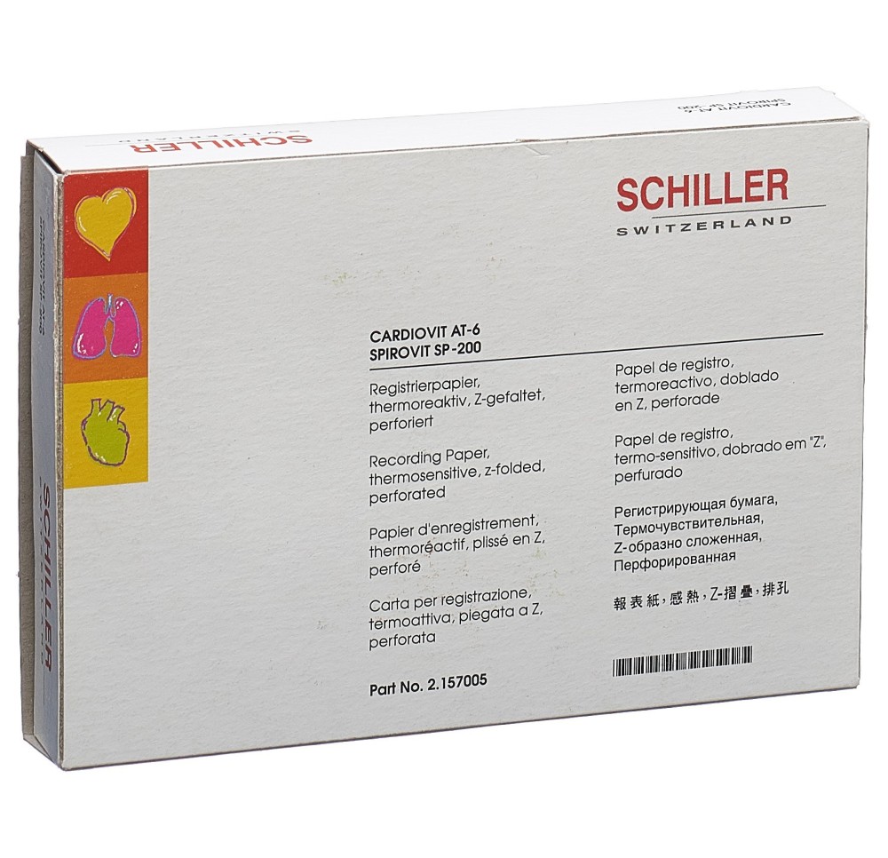 SCHILLER CARDIOVIT rég papier pliant AT6/SP200