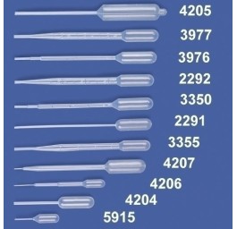 SEMADENI pipettes pasteur 3ml poly 500 pce