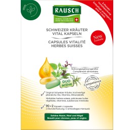 RAUSCH capsules vitalité herbes suisses 3 emb mens