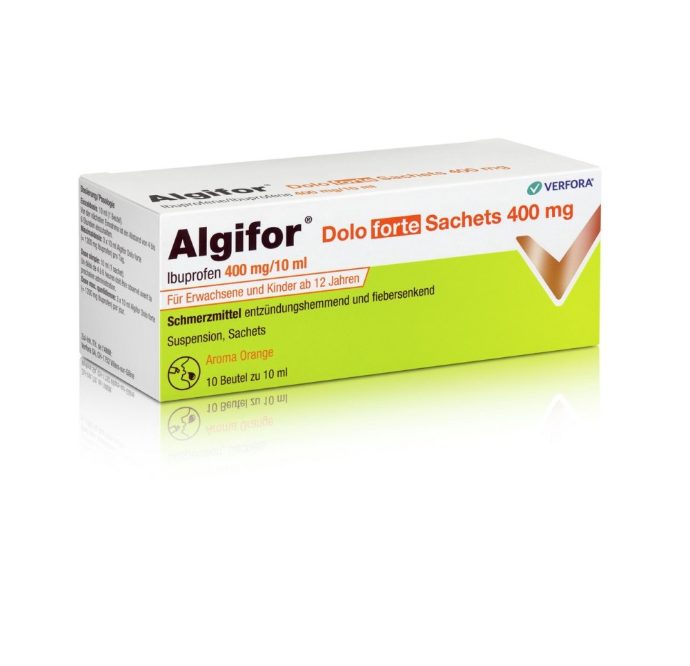 ALGIFOR Dolo forte susp 400 mg/10ml 10 pce ALGIFOR Dolo forte susp 400 mg/10ml 10 pce
