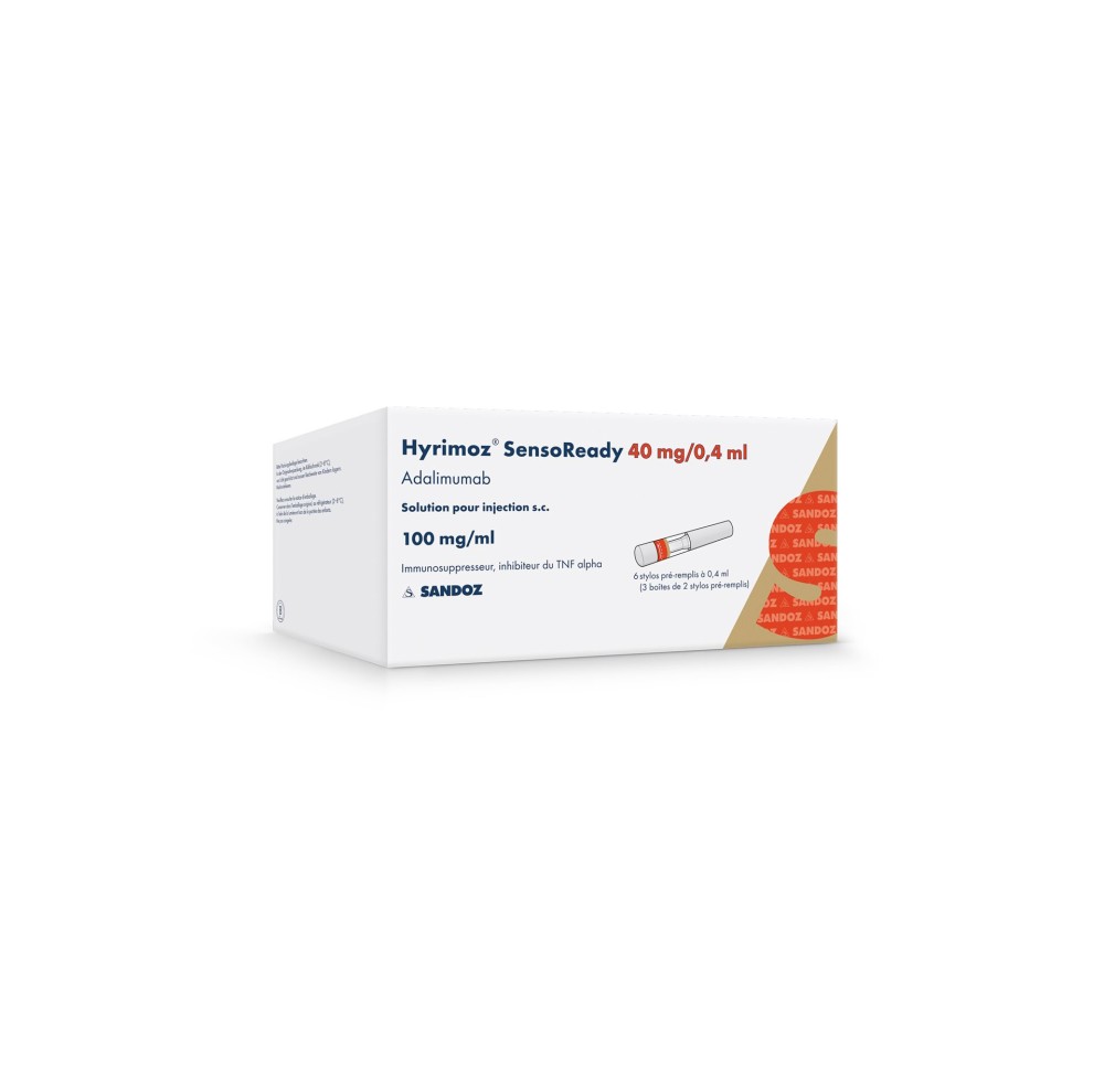 HYRIMOZ SensoReady sol inj 40 mg/0.4ml 6 x 0.4 ml HYRIMOZ SensoReady sol inj 40 mg/0.4ml 6 x 0.4 ml