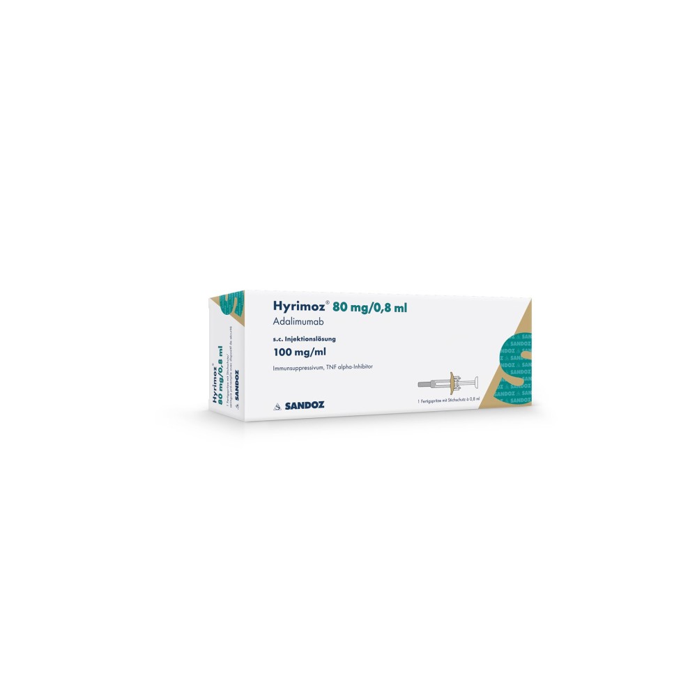 HYRIMOZ sol inj 80 mg/0.8ml ser pré 0.8 ml HYRIMOZ sol inj 80 mg/0.8ml ser pré 0.8 ml