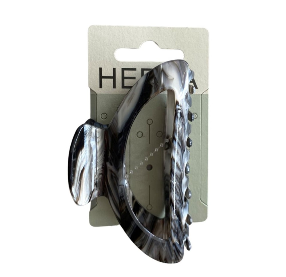 HERBA pince 9cm arr acétate gris clair gr