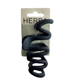 HERBA pince à cheveux vague 11cm noir