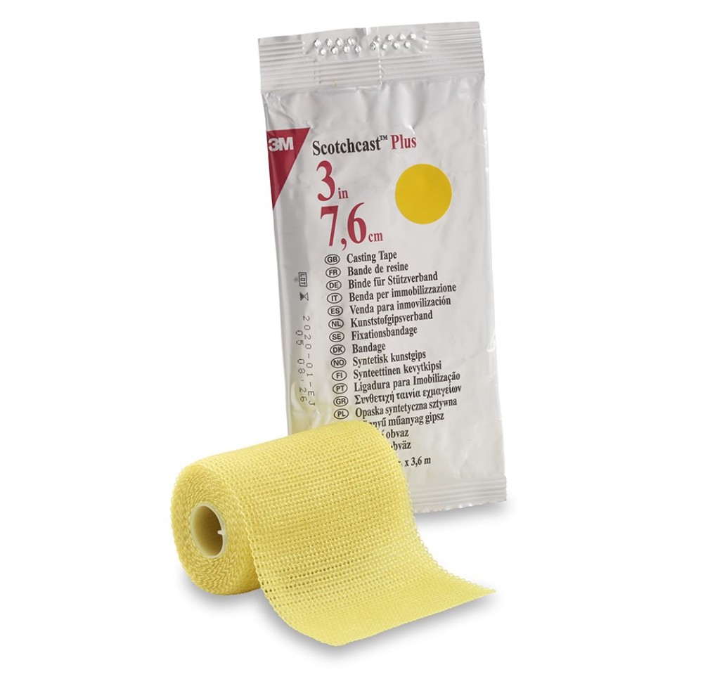 3M scotchcast pl 7.5cmx3.65m jaune 10 pce