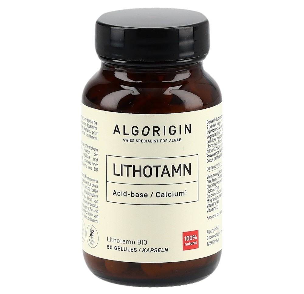 ALGORIGIN Lithotamne caps bio fl verre 50 pce