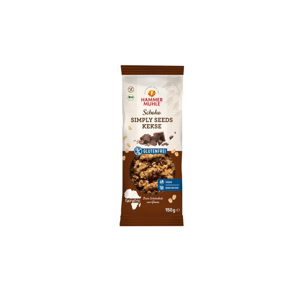 HAMMERMÜHLE simply seeds biscuits chocolat 150 g