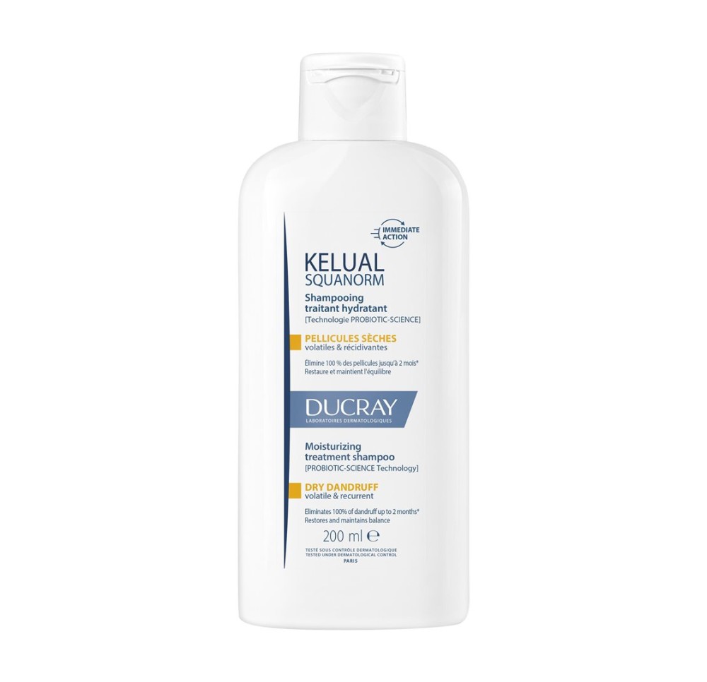 DUCRAY KELUAL SQUANORM Shamp pellic sèches 200 ml
