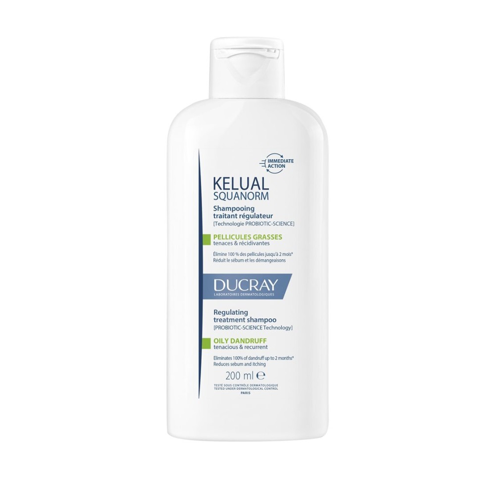 DUCRAY KELUAL SQUANORM Shamp pellic grasses 200 ml