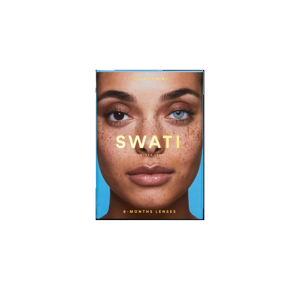 SWATI Kontaktlinsen 6 Monate AQUAMARINE 1 paire