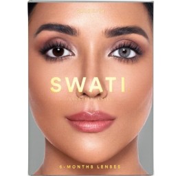 SWATI Kontaktlinsen 6 Monate GRAPHITE 1 paire