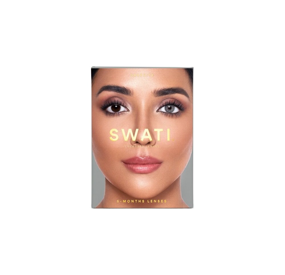 SWATI Kontaktlinsen 6 Monate GRAPHITE 1 paire