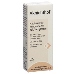 AKNICHTHOL susp fl 30 g