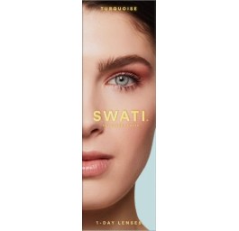 SWATI Kontaktlinsen 1 Tag TURQUOISE 5 paire