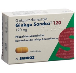 GINKGO Sandoz cpr pell 120 mg 30 pce