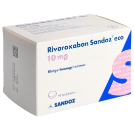 RIVAROXABAN Sandoz eco cpr pell 10 mg 98 pce