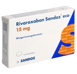 RIVAROXABAN Sandoz eco cpr pell 15 mg 14 pce